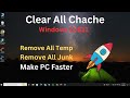 How To Clear All Cache &amp; Junk From Windows 11 &amp; Windows 10 | laptop Cache kaise remove kare window10