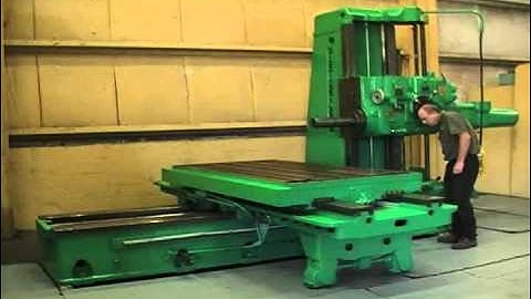 5" GIDDINGS & LEWIS TABLE TYPE HORIZONTAL BORING MILL:  STOCK #15141