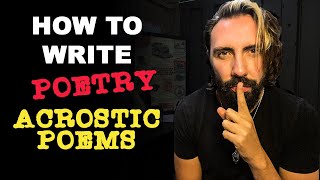 How to Write Poetry | Acrostic Poems