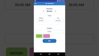 How to Set a TimeTable in KulApp screenshot 1