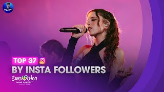 Eurovision 2024: All Artists by Instagram Followers [BEFORE THE SHOW]