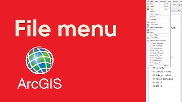 ArcGIS - File menu