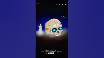 Animating a skull in Procreate #procreate #animation #shorts