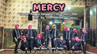 MERCY || Line Dance | Choreo: Maggie Gallagher (UK) - April 2024 | Demo by GU Studio Bandung, INA