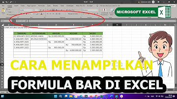 cara menampilkan formula bar pada excel 2019