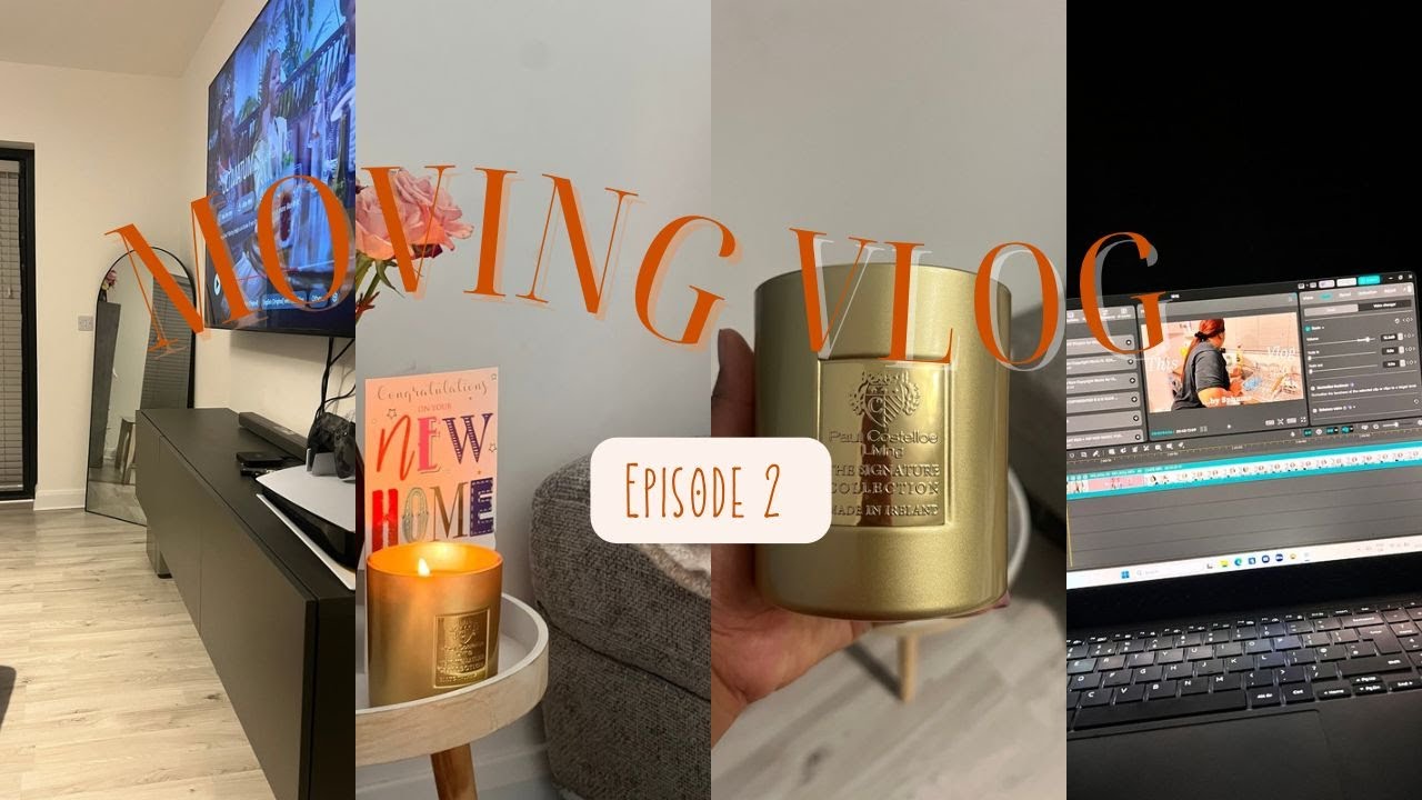 Moving Vlog EP 2: New couch | Mounting TV Stand | Living room update & more