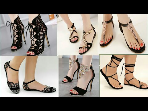 stylish black sandals