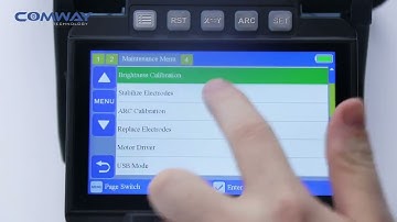 How to do the maintenance for COMWAY fusion splicer?Section 3. Brightness Calibration
