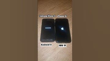 Boot up speedtest:- Samsung XCover 4 vs iPhone Xr | Android 9 vs ios17 #iphonevssamsung #xcover4 #xr