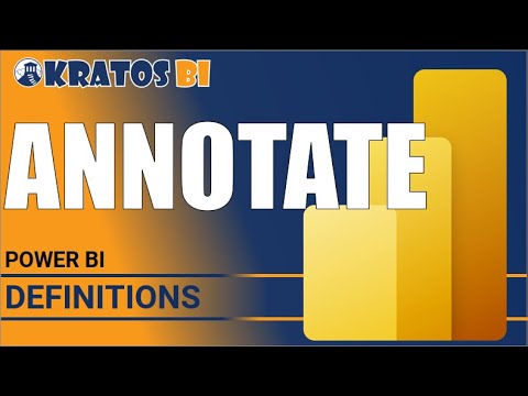 PowerBI Glossary - Annotate