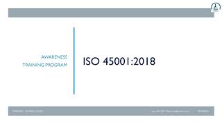 ISO 45001:2018 Awareness  training