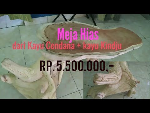 Dijual Meja  Hias  dari kayu  Cendana dan kayu  Kindju Rp 5 