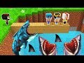 ¡NO CAIGAS EN LA PISCINA DE TIBURONES! 🦈😱 Minecraft: SI TE RIES PIERDES! - Minecraft mods