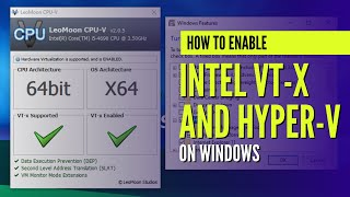 CARA MENGAKTIFKAN INTEL VIRTUALIZATION TECHNOLOGY (VT-X) DAN HYPER-V DI WINDOWS 10