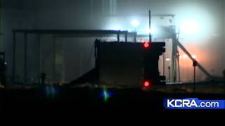 Crews work to repair damaged train track