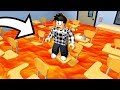 THE FLOOR IS LAVA SUR ROBLOX !