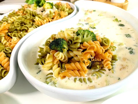 Tjestenina sa piletinom i brokulom gotova za 15 minuta - Quick Chicken Broccoli Pasta