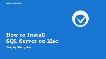 How to install SQL Server on Mac(Click updated video link)