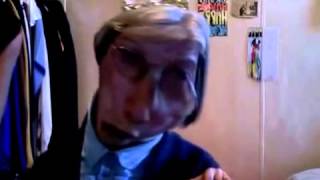 granny laughing at herself on webcam