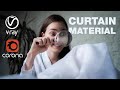 Photorealistic material in Corona & V-Ray for 3ds max - CURTAIN