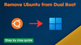 How to remove ubuntu from dual boot setup | Recover C drive