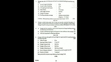 Design of Steel Structures - ll , 8th sem , main/back (2019)