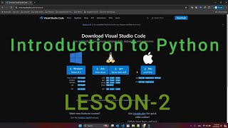 Introduction to Python Lesson-2-English - Installation of Python on Machine