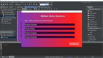 Quiz App Java Gui Project #java