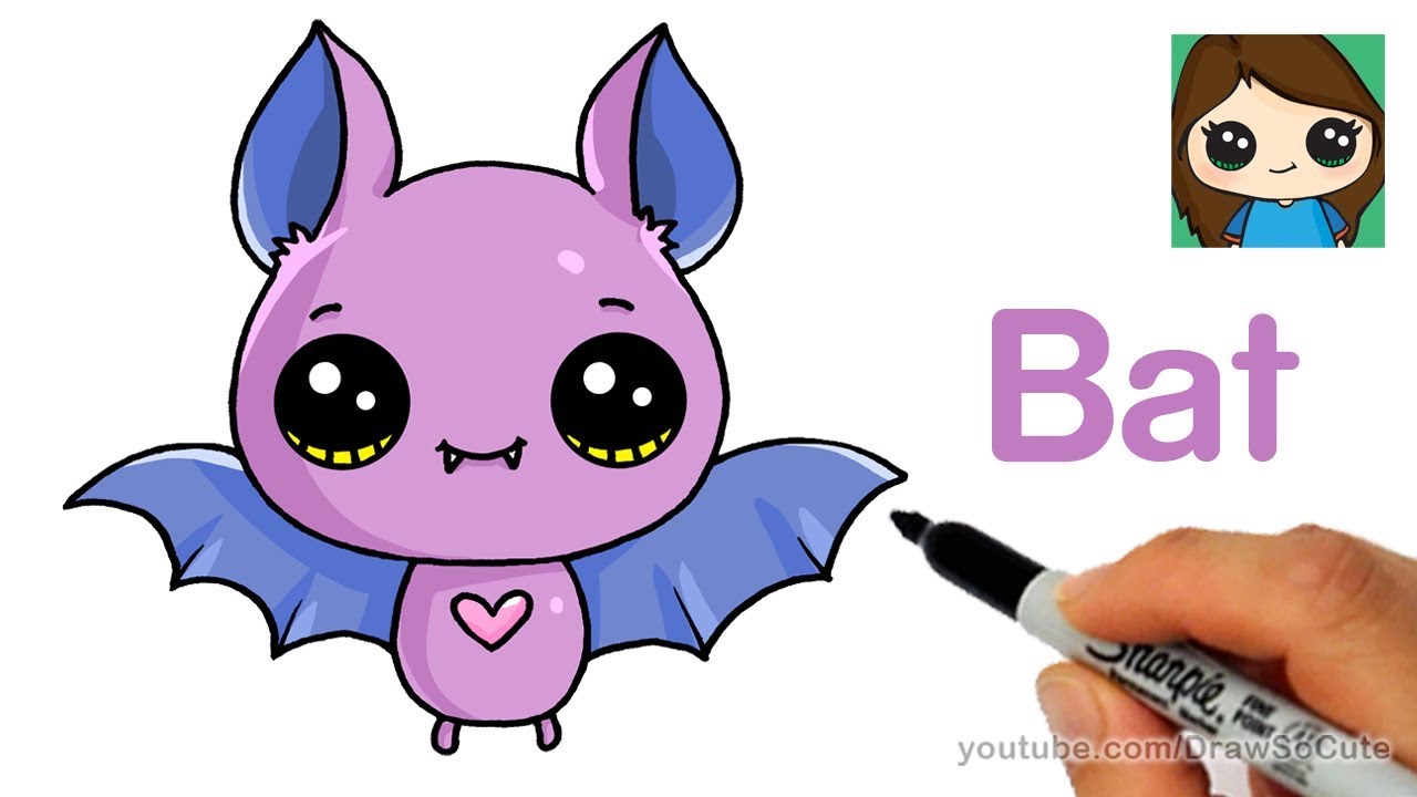 how to draw a bat - step by step bat drawing tutorial video video easy halloween drawings draw a bat drawing tutorials for kids on easy bat drawing video