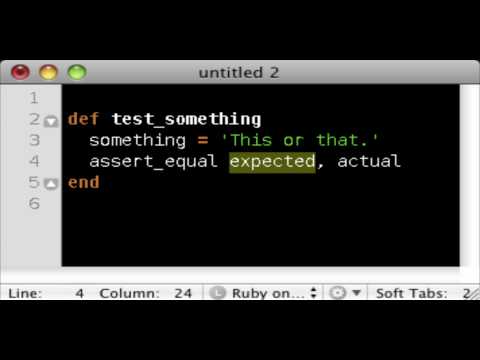 TextMate Testing Macro