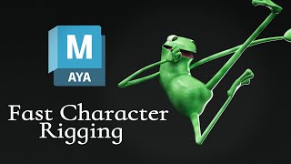 Autodesk Maya 2023 - Simple Fast Character Rigging