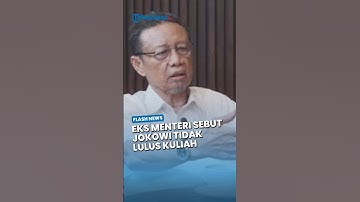 Pedas! Eks Menteri Sebut Jokowi Tipu Negara & Tak Berpikir Jernih, Ryaas Rasyid: Tak Kuliah Sarjana