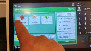 Canon Interface: Adding an email address.