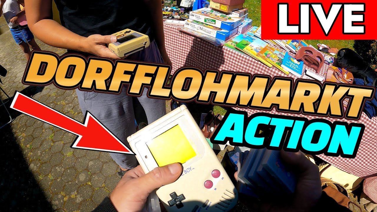 LIVE Flohmarkt Action - Spannung bis zur letzten Sekunde ! Super Nintendo Gameboy uvm. ! Reselling