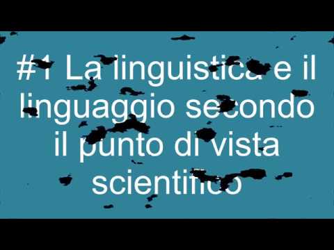 #001 (Lez) Introduzione alla lingua e al linguaggio