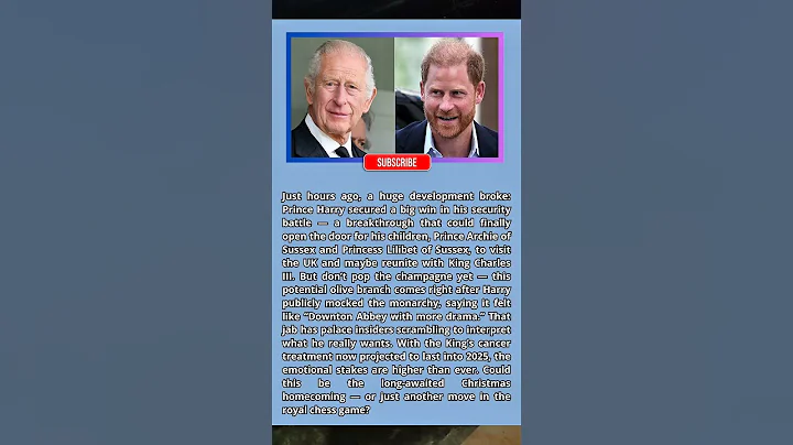 Prince Harry’s Security Win Could Reunite His Kids With King Charles — But Is It Real? #shorts