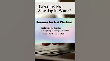 Why Hyperlink Not Working in Word? #shorts