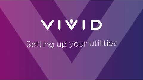 Setting up your utilities