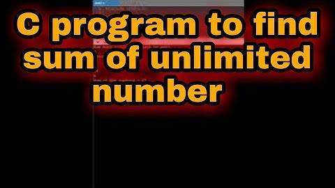 Write a c program to find sum of unlimited number#shorts#reels#code#coding@Logicinprogramming  