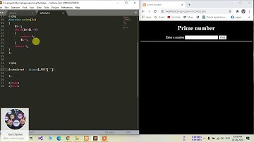 PHP program to find whether  a number is PRIME or not