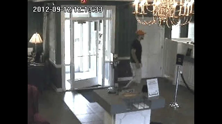 RAW- VIDEO SECURITY FOOTAGE Bank Robbery In Ridget...