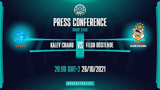 Kalev/Cramo v Filou Oostende - Press Conference | Basketball Champions League 2021