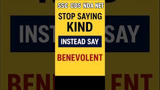 Benevolent meaning and examples |Common English vocabulary for exams