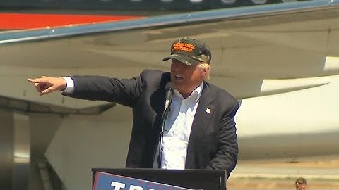 Donald Trump attacks Hillary Clinton in California
