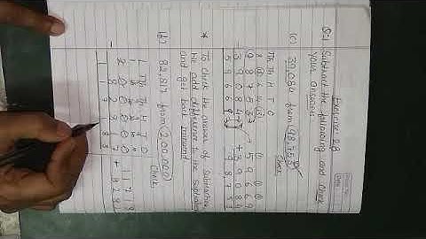 TOPIC : Subtraction || Chapter 2 || Video No. 2