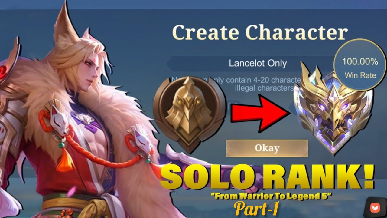 100% Win Rate from Warrior to Mythic  Rank | Part 1 | Hindi Gameplay