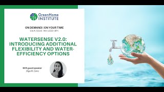 WaterSense V2.0: flexibility and water-efficiency options
