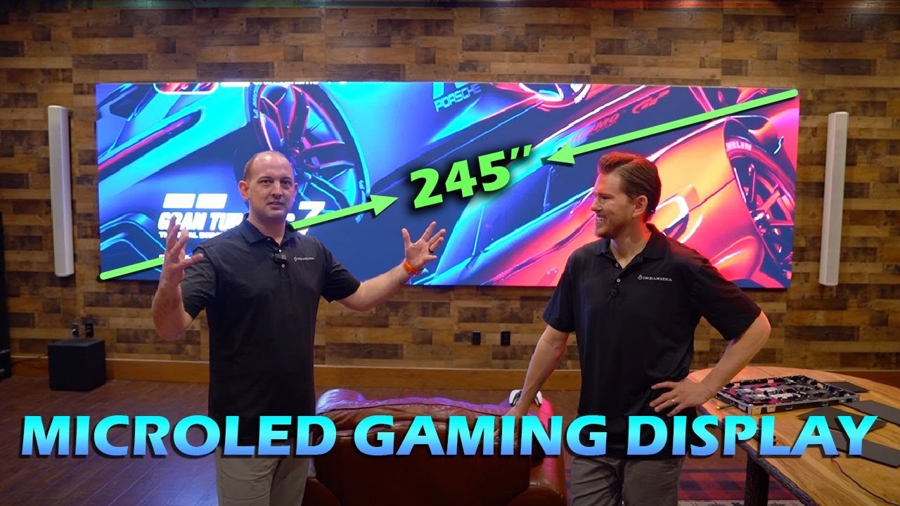 INSANE 245 INCH Gaming Display! 32x9 MicroLED Display YouTube