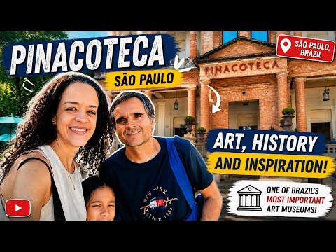 Visiting the Pinacoteca Museum in São Paulo, Brazil 