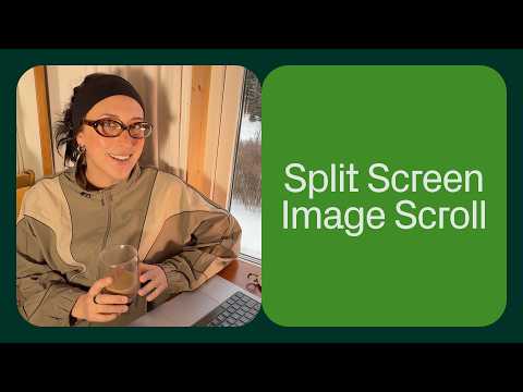 Split screen image scroll in Readymag